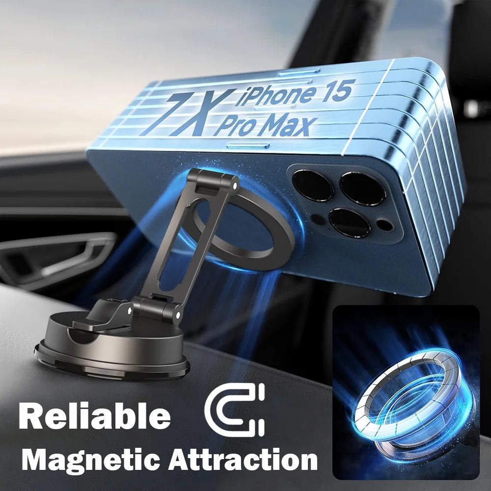 Magsafe Car Mount - 360 Rotation Magnetic Adjustable Phone Holder for Car Windshield Car Mount Kit and Phone Holder