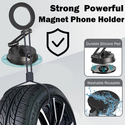 Magsafe Car Mount - 360 Rotation Magnetic Adjustable Phone Holder for Car Windshield Car Mount Kit and Phone Holder