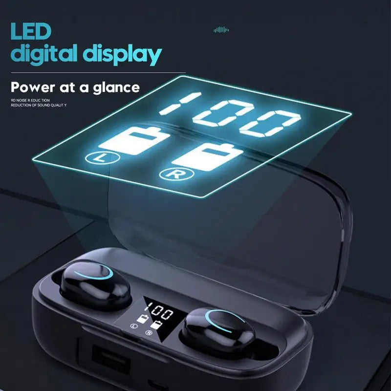 Waterproof Earbuds Bluetooths Wireless Wireless Earbuds Bluetooths Headphones with Wireless Charging Case Bluetooths Wireless