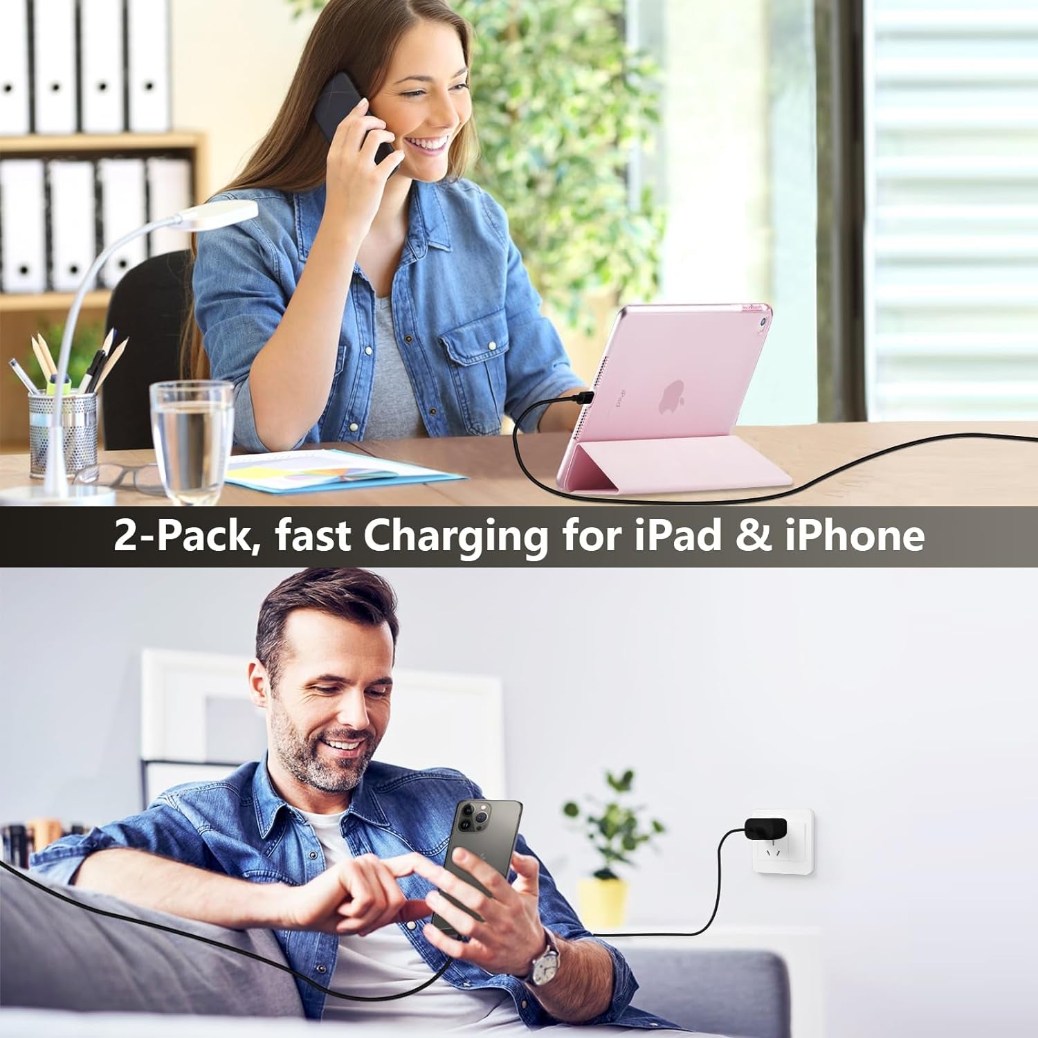 Iphone 15 Charger Fast Charging, [Mfi Certified] 10 FT Long USB C to C Charging Cable Cord with 20W Iphone Fast Charger Block for Iphone 15/15 Pro/15 Pro Max/15 Plus,Ipad Pro 12.9/11 In,Ipad Air 5/4